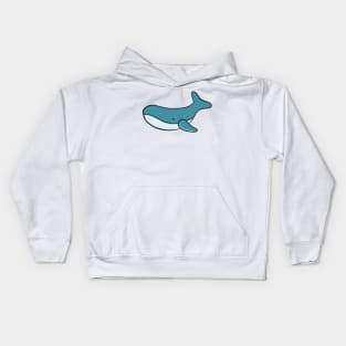 Whale illustration vector object Kids Hoodie